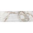 Faianta rectificata Goldie Onda White 4992, tip marmura, 24.4x74.4 cm, culoare alb, finisaj lucios
