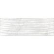 Faianta tip marmura cu aspect 3D Bianco Onda White 4734, 25,5x75,5 cm, Alb