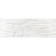 Faianta tip marmura cu aspect 3D Bianco Onda White 4734, 25,5x75,5 cm, Alb