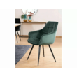 Scaun dining / living Lily Catifea Bluvel Verde 78/cadru negru