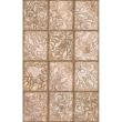 Piesa decorativa Jasper Print Brown 25х40, design geometric, culoare maro, cod 4683