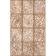 Piesa decorativa Jasper Print Brown 25х40, design geometric, culoare maro, cod 4683