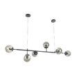 Candelabru MOLECULE, Negru, 6XE27, EL 2393/6 BK