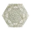 Gresie portelanata tip marmura, hexagonala, Lace Cappucino Mix Decor mat 20x23 cm 0200*0232