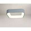 Lustra LED suspendata dia 450mm negru/alb/gri, metal si acrylic OVK-PL5248-450