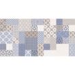 Piesa decorativa 4878 Tessuto Patchwork Cream tip textil, 30 x 60 cm, culoare crem