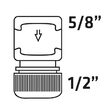 Cupla furtun 1/2"- 5/8" verto 15g730