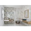 Gresie Ethernity Tropic, model decor, 60x120 cm, crem, finisaj lucios