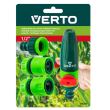 Set cu stropitoare dreapta si 3 accesorii 1/2" VERTO 15G711