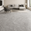Gresie rectificata Moonwalk Light Grey 60x120 cm, gri deschis, model ciment, finisaj lucios