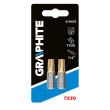 Set 2 biti TX30x25 mm GRAPHITE 57H976