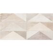 Piesa decorativa Agatha Zig-Zag Beige 2881, tip piatra, 30x60 cm, bej