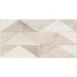 Piesa decorativa Agatha Zig-Zag Beige 2881, tip piatra, 30x60 cm, bej