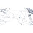 Gresie Invisible Gray model marmura, 60x120 cm, culoare gri, finisaj lucios