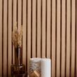 Riflaj Linerio M-Line Natural, panou decorativ pentru perete, 2650x122x16mm