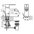 Baterie stativa bideu Savio BSV6 FERRO