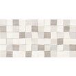 Faianta bej model tip mozaic Tessile Cubik Beige, A029, 25x50 cm