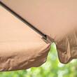 Umbrela de gradina cu brat extensibil,300cm x 250cm, culoare maro