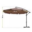 Umbrela de gradina cu brat extensibil,300cm x 250cm, culoare maro