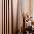 Riflaj Linerio M-Line Natural, panou decorativ pentru perete, 2650x122x16mm