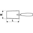 Mistrie trapezoidală 200x140 mm TOPEX 13A119