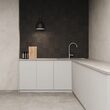 Faianta rectificata Motto Taupe Decofon 30x90 cm, model piatra, maro, finisaj mat
