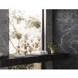 Faianta rectificata Adela Anthracite Decofon 30x90 cm, model marmura, antracit, finisaj lucios