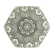 Gresie portelanata tip marmura, hexagonala, Lace Cappucino Mix Decor mat 20x23 cm 0200*0232