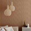 Riflaj Linerio M-Line Natural, panou decorativ pentru perete, 2650x122x16mm