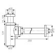 Sifon 1/4" 32 mm G1 S282 FERRO