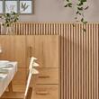 Riflaj Linerio M-Line Natural, panou decorativ pentru perete, 2650x122x16mm