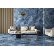 Gresie portelanata rectificata Oni Blue, finisaj lucios, 60x120, culoare albastru