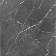 Gresie portelanata finisaj lucios Aura Marengo tip Marmura, 60,8x60,8 cm, culoare gri inchis