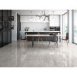 Gresie Travertino tip marmura,  60x60 cm, finisaj lucios, culoare gri