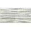 Faianta Kalina Olas Gris, model valuri 3d, 25x50 cm, gri, finisaj mat