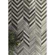 Gresie portelanata tip parchet Nordik Dark Grey MIX Motif Fishbone 40x60 Cm, gri, cod 941311