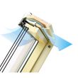Fereastra de mansarda cu articulare mediana FTP-V U4, include rama EZV-A-XDP, Fakro