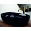 Lavoar pentru blat, ceramic Rea Cleo Black Aiax, 410x605x140 mm, finisaj mat, REA-U6625
