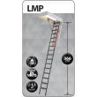 Scara modulara metalica pentru acces pod/mansarda Fakro LMP, 60x144x366 cm
