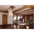Scara modulara din lemn pentru acces pod/mansarda Fakro LWT Passive House, Alb/Natur, 62x122x280 cm