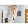 Scara modulara din lemn pentru acces pod/mansarda Fakro LWT Thermo, Alb/Natur, 60x120x280 cm
