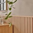Riflaj Linerio M-Line Natural, panou decorativ pentru perete, 2650x122x16mm