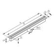 Rigola dus ingusta Perfect Drain OLS1-65 FERRO