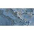 Gresie portelanata rectificata Oni Blue, finisaj lucios, 60x120, culoare albastru