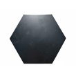 Gresie neagra finisaj mat hexagonala portelanata Element Negro, M137, 23x27 cm