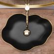 Lavoar pentru blat, ceramic Rea Pearl Black Gold culoare auriu cu negru, finisaj mat, 390 mm x 390 mm