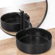Lavoar pentru blat, ceramic Rea Sami BLACK mat culoare negru, finisaj mat, 360 mm x 360 mm