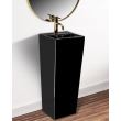 Lavoar stativ pe podea freestanding Kamila Black culoare negru, finisaj lucios, 325 mm x 325 mm