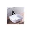 Lavoar pentru blat, ceramic Rea Mona Slim White, 505 x 400 x140 mm, REA-U6300