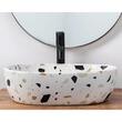 Lavoar pentru blat, ceramic Rea Amelia Terazzo, 480 x 345 x 135 mm, REA-U6593